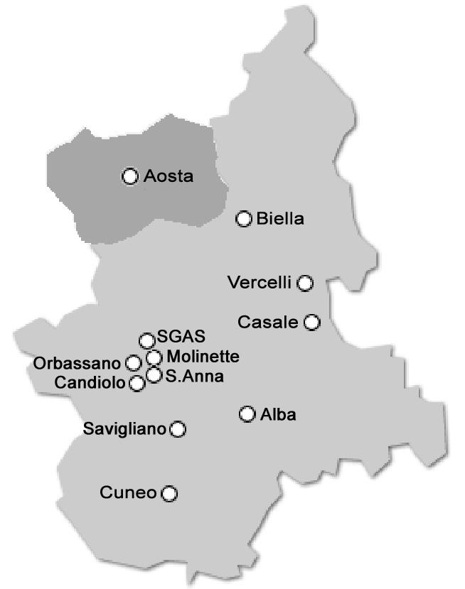 Rete Telepatologia del Piemonte La rete nasce nel 2006 e unisce 10 centri Nel 2009 si uniscono altri 2 centri 1. Aosta Osp. Umberto Parini 2. Biella Osp. Degli Infermi 3. Candiolo (TO) -IRCC 4.