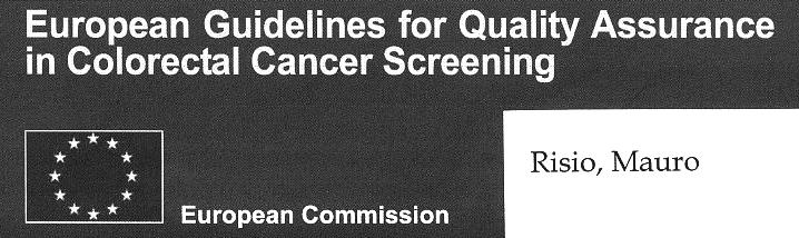 7 7.7 Standards and quality indicators Quality assurance of pathology in colorectal cancer screening and diagnosis There should be good communication between members of the Authors screening team