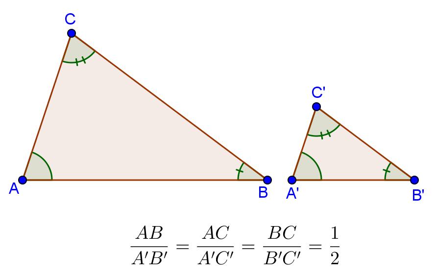 Diamo quindi la seguente definizione: diciamo simili due poligoni con lo stesso numero di lati che hanno gli angoli ordinatamente