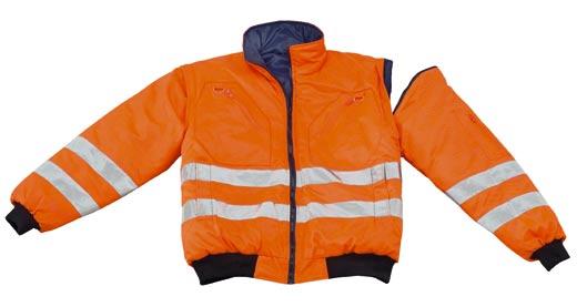 ALTA VISIBILITÀ EN471 /0 04715 PILOT AV REVERSIBILE (colore 0 arancio fluo) Pilot reversibile, assolve una duplice funzione come indumento da lavoro ad