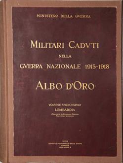 FONTI CONSULTATE Albo d Oro dei Caduti lombardi