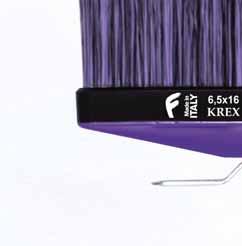 Krex and black mixed bristles,