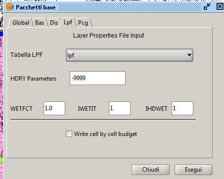 Processamento dei dati per la simulazione/1 In questa fase passiamo a processare i dati implementati ed a scrivere i file necessari per la simulazione con il codice MODFLOW mflgr_sidgrid.