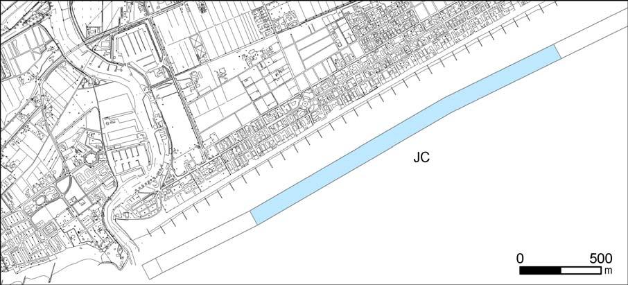 TRATTO JC LOCALITA Jesolo Lido Ovest LUNGHEZZA 2127 m AZIMUT 67 N Gradonata con percorso pedonale alla sommità, posta tra la spiaggia emersa e il centro abitato.