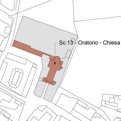 Scheda 13 Attrezzature collettive Stato di progetto Sc.13: Oratorio - Chiesa Mirabello Fraz. Mirabello Totale slp 1.