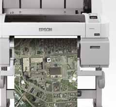 Le stampanti della serie SureColor SC-T sono strumenti perfetti per stampare vedute aeree, mappe di città, planimetrie di edifici, fotografie di indizi con valore probatorio e disegni CAD di grande