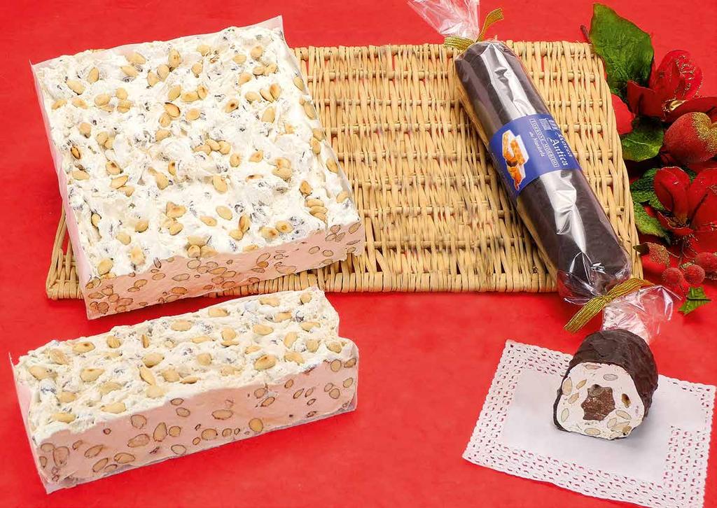 Blocco di Torrone da 3,5 kg. circa (cm. 28x28x6h) cod. 130 Tenero classico cod. 132 Friabile classico Trancio di Torrone da 1,5 kg. circa (cm. 28x13x6h) cod.