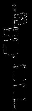 CM. 85 WAND-SYSTEM CM. 85 JA6 STRUTTURA A PARETE H. CM. 65 WALL STRUCTURE H.