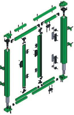 5S20369 5S20370 5S20371 5S20371 5S20370 5S20712 5S20135 5K20499 5S20301 5S20713 CONFORT 55 AC - SX fornitura standard: SX - anta sinistra apribile, destra semifissa ESTERNO SX INTERNO DX fornitura a