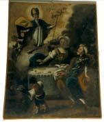figura. 5 te del sec. XVII attribuito al pittore Nicola Cacciapuoti di scuola giordanesca, (fig. 5) San Nicola rapisce Adeodato di pittore locale del sec.