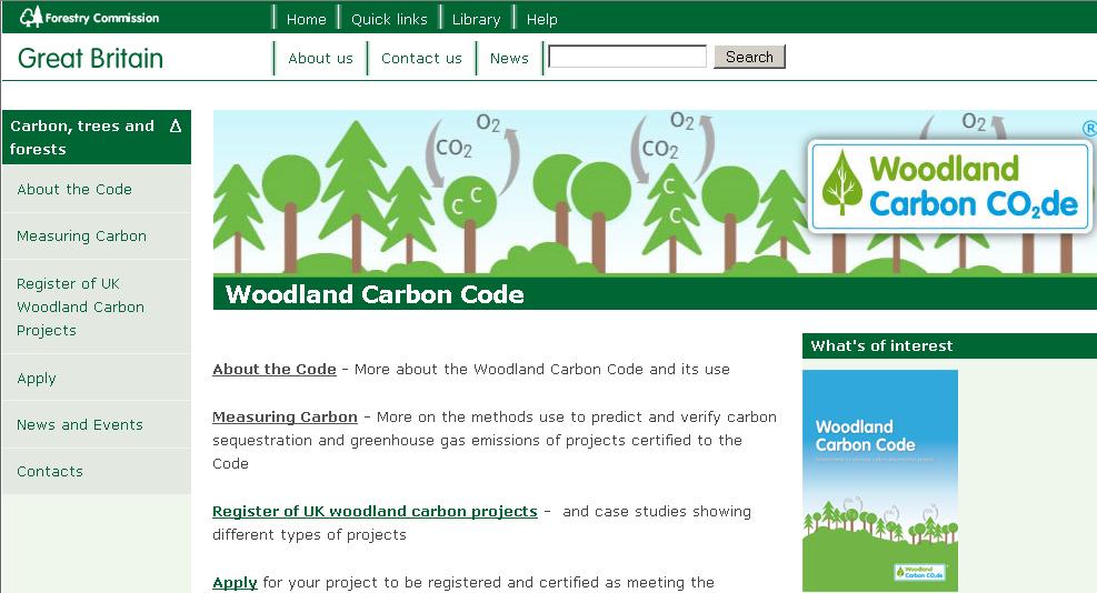 UK Woodland Carbon CO 2 de per la creazione di foreste su suolo nazionale NO possibilità di creare offset