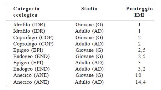 Punteggi EMI e calcolo QBS-e