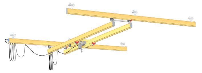 Attrezzature di Sollevamento Impianti in canalina leggera Impianti in canalina leggera modello YaleSystem YSK Carroponti monotrave e bitrave I carroponti monotrave o bitrave YSK sono sistemi per la