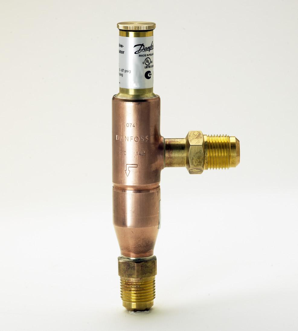 Scheda tecnica Regolatore bypass gas caldo KVC Il KVC è un regolatore di by-pass di gas caldo utilizzato per adattare la capacità del compressore al carico effettivo dell evaporatore.