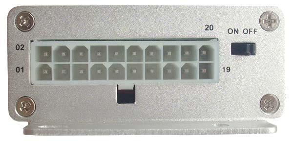 Parte dal pin 18 2)GND 4) 6) 8)Cut Car Current 10) 12) 14) 16) 18) GND 20)V+ (12V-24V) 1)SOS 3)Button A 5)Digital 7)Digital 9) Switch 11) Switch 13)Digital 15)Digital (17) (19) Button