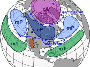 Air Masses Fronts are the boundaries between two air masses.