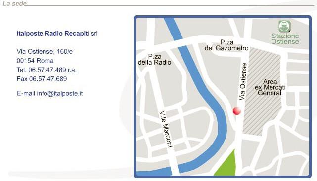 Comunicazione e informazione Per rendere sempre più facile e veloce la comunicazione con Italposte Radio Recapiti srl, Vi informiamo che la stessa è accessibile attraverso: telefono, con la reception