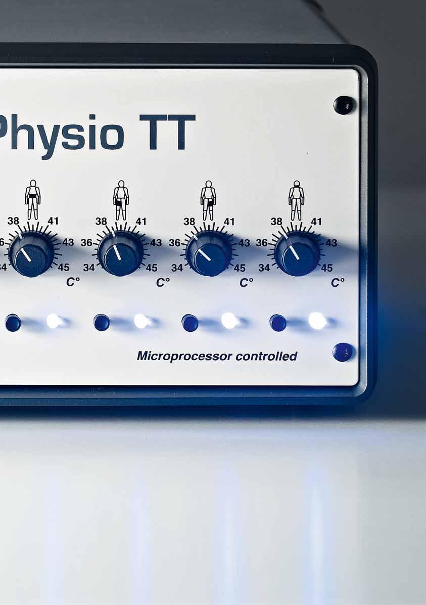 Le apparecchiature Physio TT Physio TT di Human Tecar è uno stimolatore elettromagnetico della microcircolazione ESTMC che utilizza una tecnologia inserita in speciali fasce termiche realizzate in