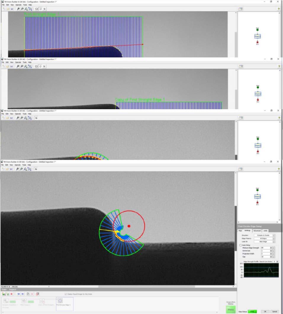 Monitoraggio e adattività Il Camera Profile Acquiring consente di effettuare una analisi di profilo on board.