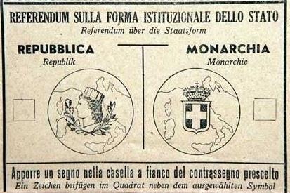 IL 2 GIUGNO 1946 IL REFERENDUM PROCLAMÒ L ITALIA UNA