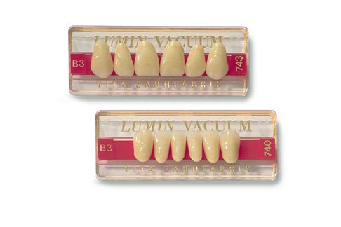 VITA LUMIN VACUUM Anterior Descrizione I denti in ceramica sono utilizzabili per tutte le indicazioni della protesi parziale e totale High Premium.