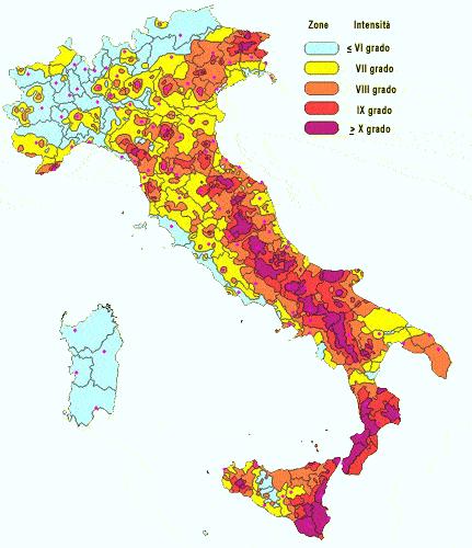 I terremoti in Italia L Italia è sede di frequenti terremoti perché è geologicamente giovane, quindi ancora soggetta a