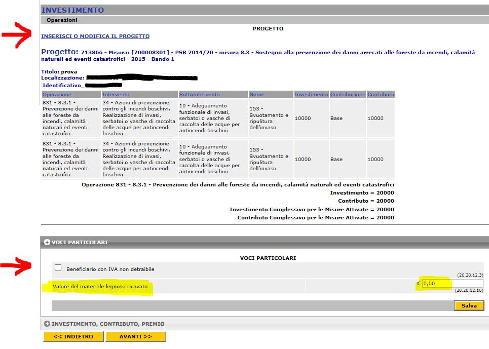 OPERAZIONI : Compilare il progetto ATTENZIONE!