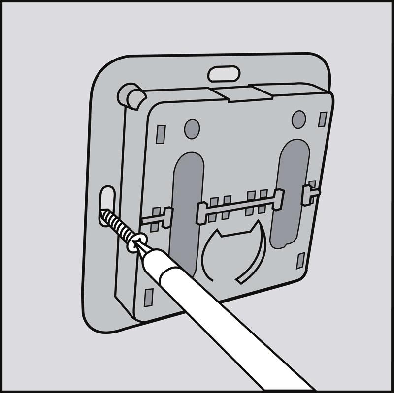 [1] Staccate cautamente entrambi i tasti e la cornice dalla base. Togliete quindi la cornice dalla base.