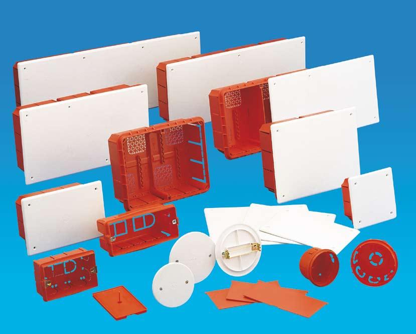 SERIE OL1 Boîtes Cassette di derivazione da incasso Flush junction boxes à ENCASTRER CARATTERISTICHE TECNICHE Materiale tecnopolimero ad alta resistenza.