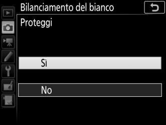 A Regolazione fine del bilanciamento del bianco con premisurazione manuale Si può eseguire la regolazione fine della premisurazione selezionata selezionando Regolazione fine e regolando il