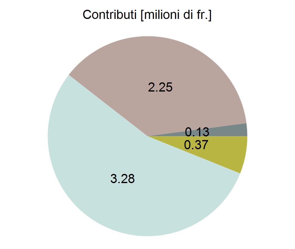 9 / 16 Analisi nel dettaglio Pagamento dei contributi per elementi di costruzione : i contributi per elemento di costruzione indicati nella tabella seguente sono calcolati in base ai dati di