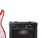 035 85 302 RAPTOR PLUS STAGE PACK RED Set completo chitarra elettrica, amplifi catore e accessori.