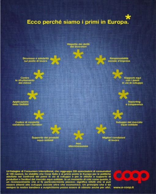 2013 Indagine Altroconsumo: primato di Coop sulla responsabilità sociale tra le gdo italiane "L'impegno etico è autentico, trasparente e condiviso -si legge nelle motivazioni del