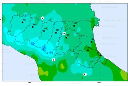 Il repentino abbassamento delle temperature nella giornata del 25 maggio è evidenziato anche dalla figura 14 dove sono riportati anche i valori della giornata precedente e di quella successiva.