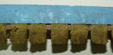 lana e carta originale acuti Sotto la carta sono stati ritrovati i segni delle corde a matita per il posizionamento