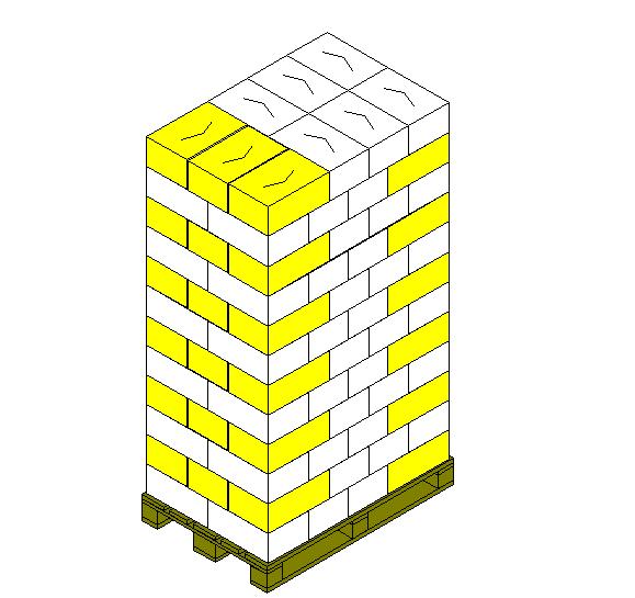 PALLETTIZZAZIONE PALLETIZATION Tipo Cartoni per strato Strati per pallet Cartoni per pallet Peso netto pallet Altezza del pallet Type Cartons per layer Layers per pallet Cartons per pallet Pallet net