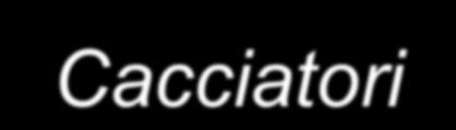 Cacciatori che forniscono piccoli quantitativi di selvaggina