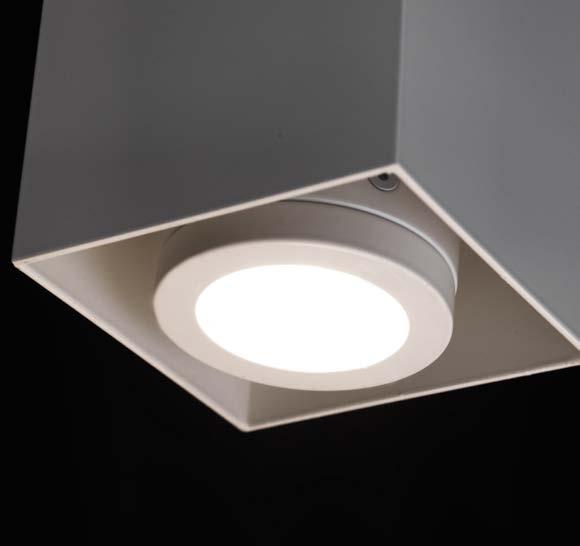 271106 design: TWENTYFOUR7 Da soffitto per interni orientabile in alluminio verniciato bianco o nero Ceiling light for interiors