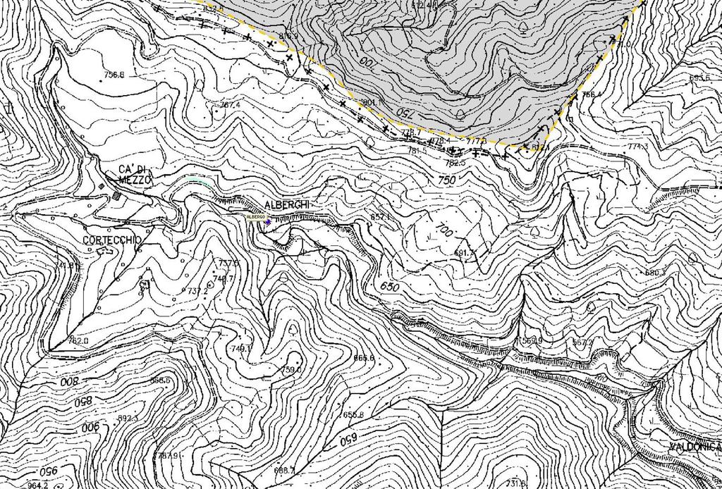 1. INQUADRAMENTO GEOGRAFICO, GEOMORFOLOGICO E TERRITORIALE Il lotto, costituito da un unico fabbricato, è ubicato nel Comune di Palazzuolo Sul Senio lungo la strada vicinale delle Valdoniche che