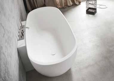 Soft shapes charcterize the ole bathtub in Korakril. Available in 3 different sizes: ole, ole X, ole XS able to satisfy every needs.