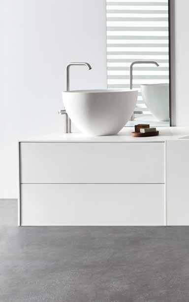 item. The unit is realized in Corian even colored, the frontal panels can be made in olaris.