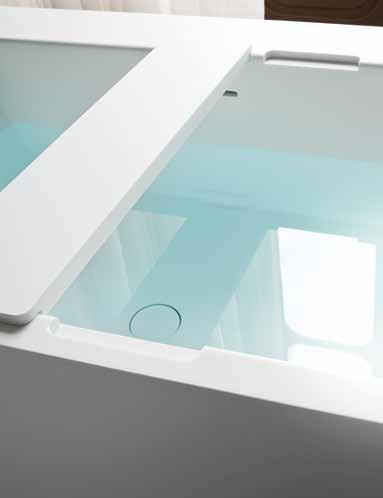 Accessori per vasca Accessories for bathtub Vassoio in Corian Glacier White, specifico
