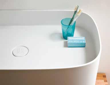 Materiali Materials Corian Impiegato per la realizzazione di top, lavabi, piatti doccia e vasche. Korakril Impiegato per la realizzazione di top, lavabi, piatti doccia e vasche.