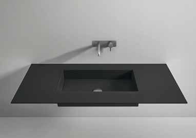 The top dimensions and the position of the basin are adjustable.
