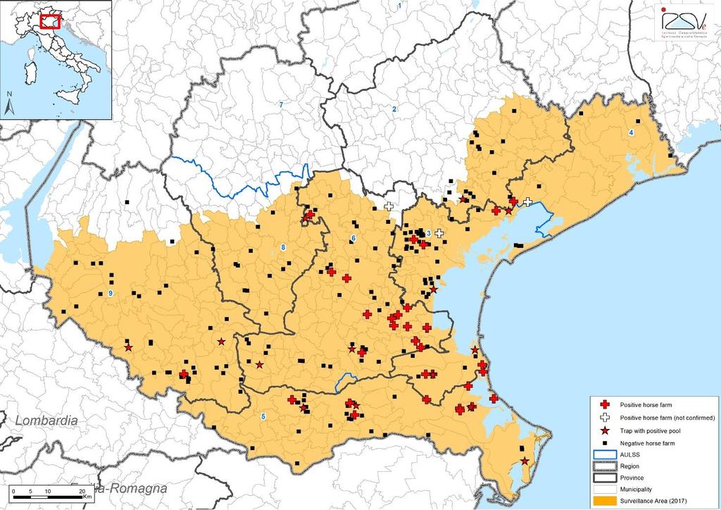 A partire dal mese di luglio 2017 sono iniziati i controlli nelle aziende all interno dell area sottoposta a sorveglianza.