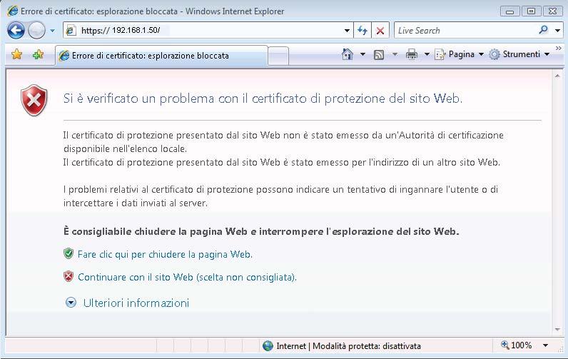 Funzionalità di protezione c Digitare https://printer s IP address/ nel browser per accedere alla macchina (dove indirizzo