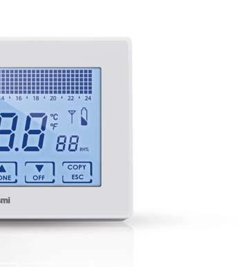 termostati ambiente CH120RF, con gli attuatori wireless per radiatore O60RF, con gli attuatori per caldaia o per elettrovalvola di zona CH175.