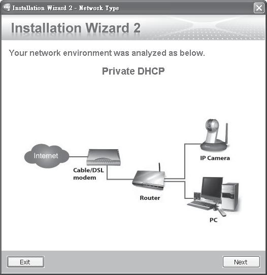 Dopo aver analizzato la rete, fare clic sul pulsante Avanti per continuare il programma. IW 2 Installation Wizard 2 3.