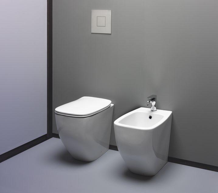 White jam vaso terra back to wall wc 52x34 h 43 White jam bidet terra back to wall bidet 52x34 h 43 520 140 520