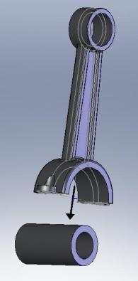 DIMENSIONAMENTO MOMENTO FLETTENTE SUI PERNI DOVUTO AL CARICO M = P l²/8 = 224Nm valore